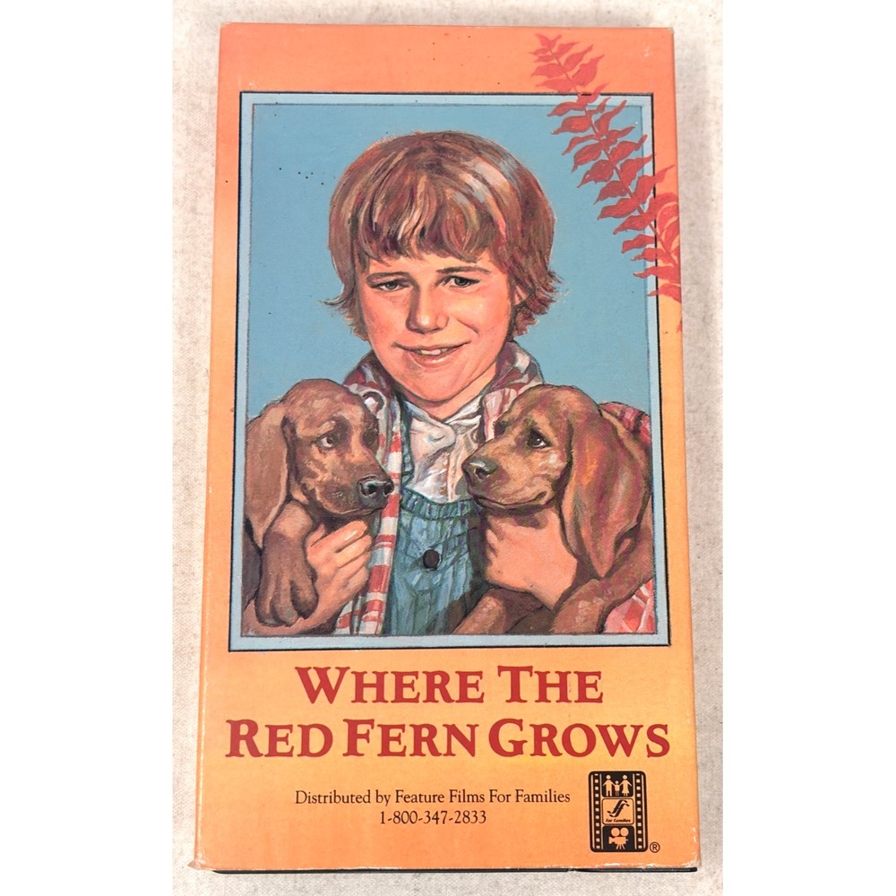 Where the Red Fern Grows VHS 1987 Edited Version Feature Films Families Movie